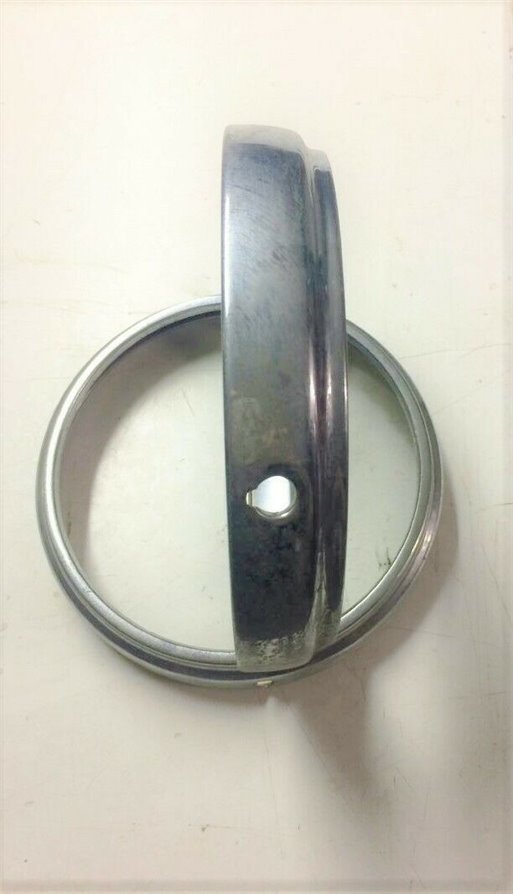 Simca 1000 Cornice Faro Fanale Acciao Cromato Simca 1000 Cornice Faro Fanale Acciao Cromato