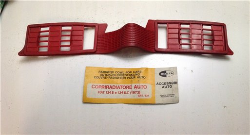 Copriradiatore Gomma Rossa Fiat 124 Special 124 ST '73 - 431