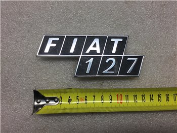 Fregio Scritta Logo Posteriore in Metallo FIAT 127