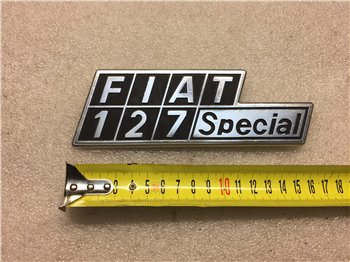 Fregio Scritta Logo Posteriore in Metallo FIAT 127 Special