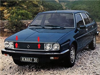 Profilo Cromato Cofano Anteriore Renault 30 TX 