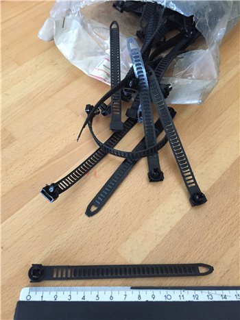 Kit 10 pz Fascetta Cavi Elettrici Auto Fiat Alfa Lancia Autobianchi - 14 cm