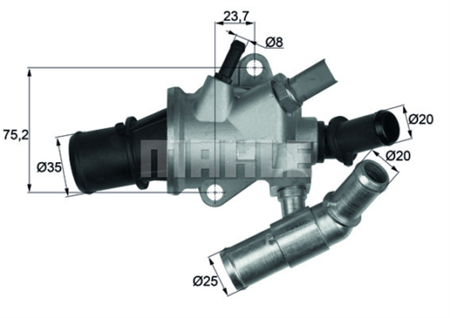 Termostato Behr FIAT Idea Punto 1.9 JTD - 55190049