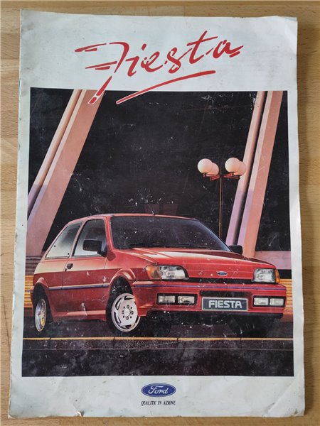 Catalogo Depliant Illustrativo Pubblicitario Volantino Ford Fiesta