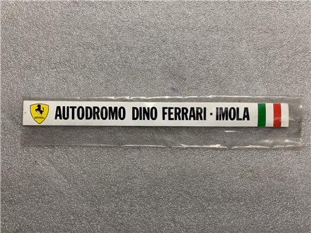 Adesivo Sticker "Autodromo Dino Ferrari Imola" Epoca Vintage Auto Moto 33x3cm