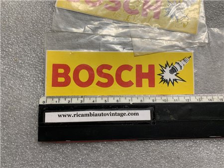 Adesivo Sticker "BOSCH" Candele Giallo Epoca Vintage Auto Moto 12,5cm