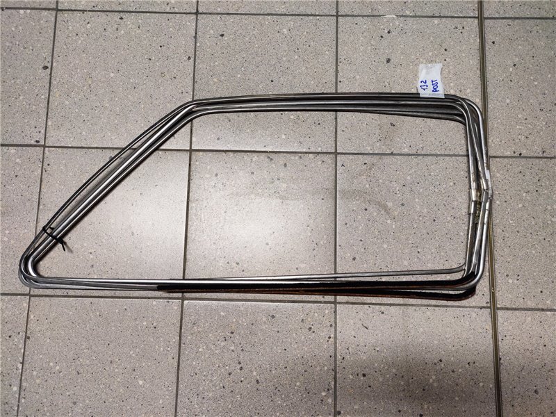 1pz Raschiavetro Porta Posteriore Fiat 132 Acciaio SX c/Raschia Acqua Velluto