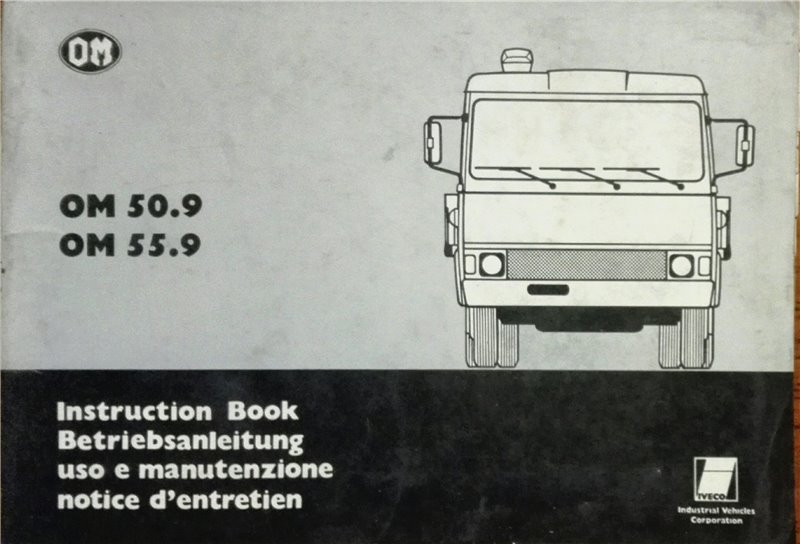 Libretto uso e manutenzione  "ITALIANO" OM 50/55.9 (1976)