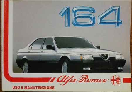 "ITALIAN" use and maintenance manual Alfa164 (1987)