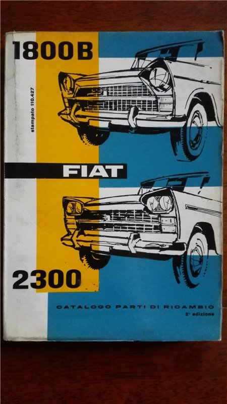 Catalogo parti di ricambio FIAT 1800D/2300 2°edizione (1962)