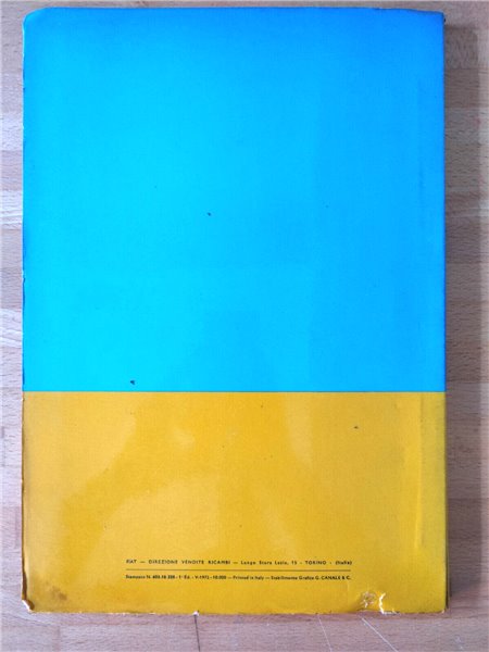 Catalogo Parti di Ricambio Carrozzeria Fiat 132 - Edizione V 1972 - 603.10.320