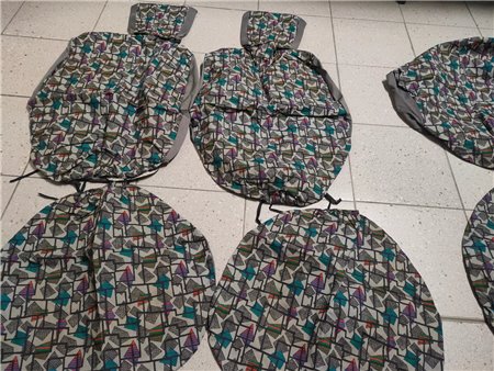PEUGEOT 106 - Seat Cover SET FODERINE ELÁSTICOS SEMENTES DE ALGODÃO
