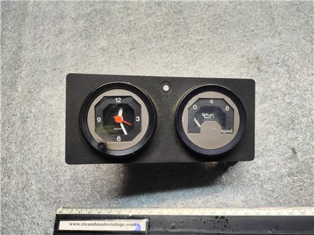 Instruments de tableau de bord Fiat 127 Sport - horloge et huile 4411402