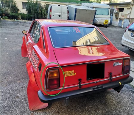 Profilo Posteriore Sinistro Cromato Fanale 128 Coupé