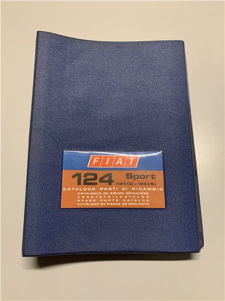 FIAT 124 SPORT CC CS  Catalogo Parti Ricambio 1a Edizione 1972
