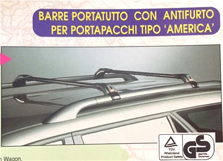 Barre Portatutto Tetto Auto Wagon Antifurto Superauto 4373020