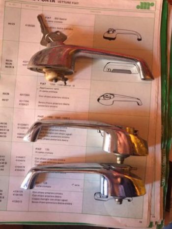 FIAT 1200 - MANIGLIA POSTERIORE DESTRO O SINISTRO