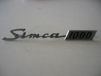 SIMCA 1000 - LOGO POSTERIORE