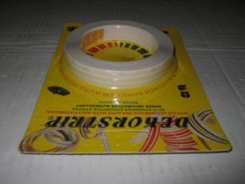 STRISCIA ADESIVA LATERALE ESTERNA ARGENTO AUTO O BARCA 9 mm