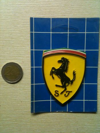 FERRARI SCUDERIA SCUDETTO  -ADESIVO AUTO STEMMA STICKER IN RILIEVO 