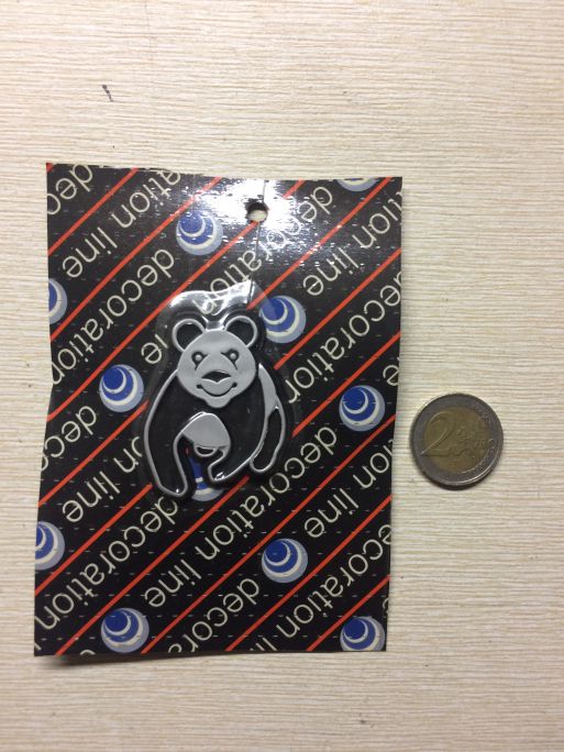 PANDA PICCOLO - ADESIVO AUTO STEMMA STICKER IN RILIEVO 