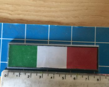 Adesivo Sticker Auto Tricolore Bandiera Italia 8x2 cm
