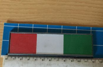 Adesivo Sticker Auto Tricolore Bandiera Italia 12x3 cm