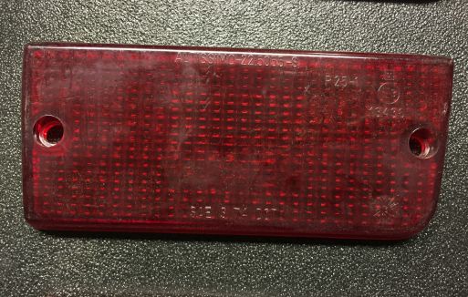 Fiat 131 1 serie - Plastica Rossa (inferiore) Fanale Posteriore Sinistro Altissimo