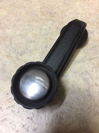 Alfa Romeo Alfasud - Maniglia Alzacristallo In Plastica Nero Cromata